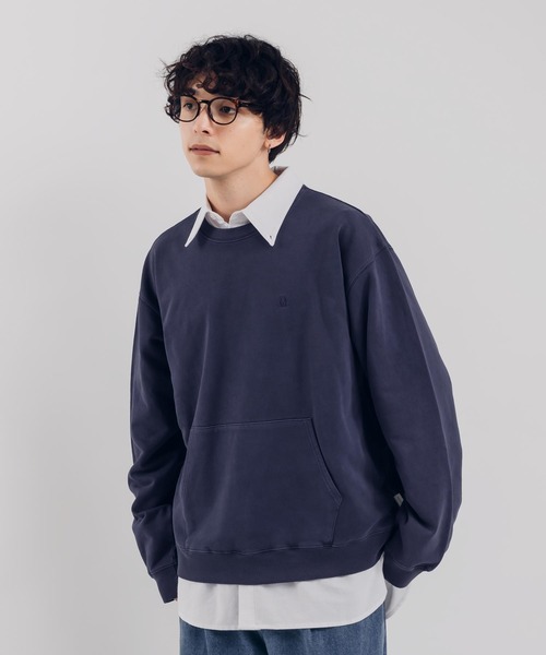 MUHET(ミュエータ)の「ピグメントポケットスウェット(スウェット・レディース・ブラック/ネイビー/パープル・MEDIUM/X-LARGE)」の2枚目の写真
