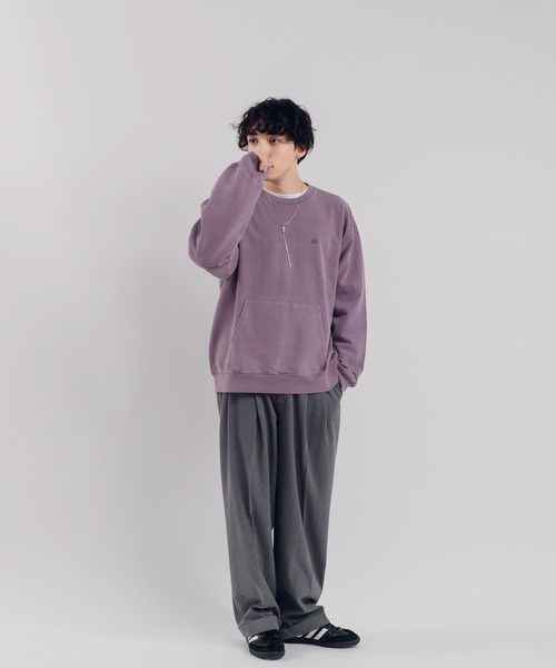MUHET(ミュエータ)の「ピグメントポケットスウェット(スウェット・レディース・ブラック/ネイビー/パープル・MEDIUM/X-LARGE)」の13枚目の写真
