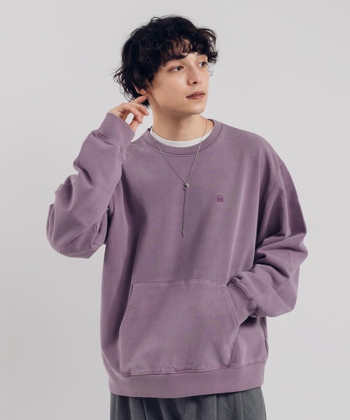 MUHET(ミュエータ)の「ピグメントポケットスウェット(スウェット・レディース・ブラック/ネイビー/パープル・MEDIUM/X-LARGE)」の10枚目の写真