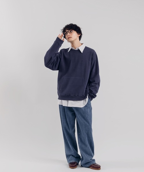 MUHET(ミュエータ)の「ピグメントポケットスウェット(スウェット・レディース・ブラック/ネイビー/パープル・MEDIUM/X-LARGE)」の4枚目の写真