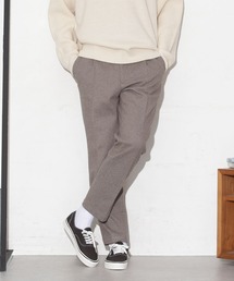 ワンタックテーパードウォームパンツ