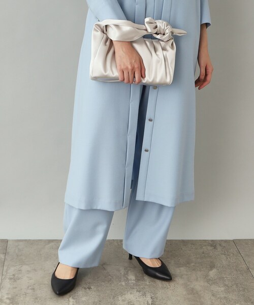 UNTITLED（アンタイトル）の「◆タックハンドバッグ【学校行事・卒入学式・結婚式・七五三・ゲストドレス・パーティードレス】（ハンドバッグ・レディース・ライトベージュ/ブラック/シルバー・99）」の15枚目の写真