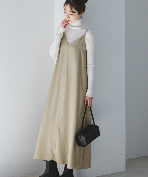 Noble（ノーブル）の「《追加》ビンテージツイルコンフォータブルキャミワンピース2（ワンピース・レディース・ブラック/ベージュ・FREE）」の17枚目の写真