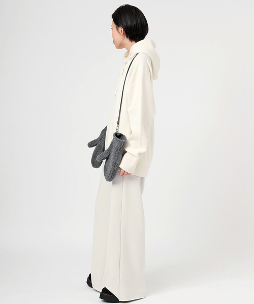 EVERYDAY I LIKE.（エヴリディアイライク）の「Warm Sweat Pants（スラックス・レディース・ホワイト/チャコールグレー・36/38）」の6枚目の写真