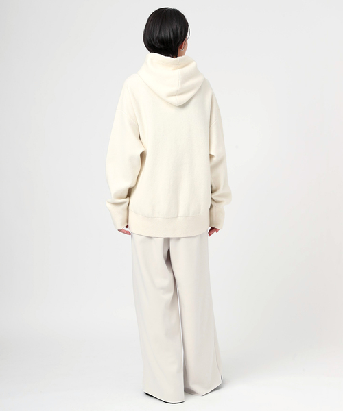 EVERYDAY I LIKE.（エヴリディアイライク）の「Warm Sweat Pants（スラックス・レディース・ホワイト/チャコールグレー・36/38）」の7枚目の写真