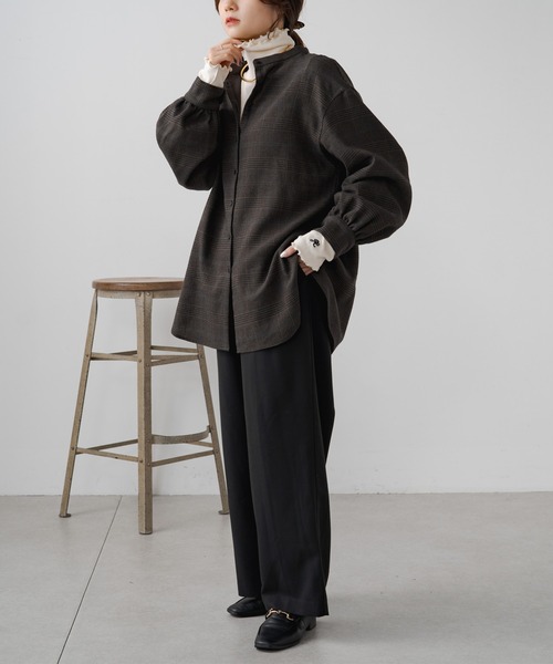 PUAL CE CIN(ピュアルセシン)の「もちもちハイネックメロウプルオーバー(Tシャツ/カットソー・レディース・アイボリー/スミクロ・FREE)」の8枚目の写真