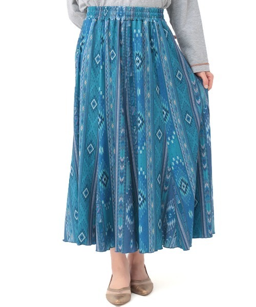 チチカカ(チチカカ)の「ファブリックプリントジャージースカート(スカート・レディース・ベージュ/ブラック/ブルー/その他1/その他2・MEDIUM/LARGE)」の8枚目の写真