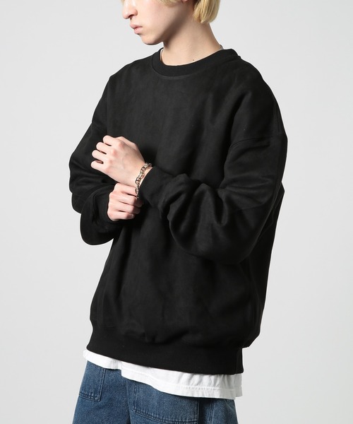 SETUP7（セットアップセブン）の「【SETUP7】Vintage Oversize Sweater ヴィンテージオーバーサイズスウェット KNF037 ※（スウェット・メンズ・パープル/ピンク/ブラック/カーキ/アイボリー・XL/L/2XL/M）」の14枚目の写真