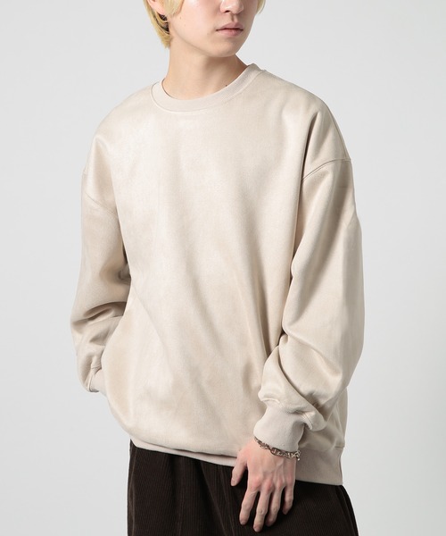 SETUP7（セットアップセブン）の「【SETUP7】Vintage Oversize Sweater ヴィンテージオーバーサイズスウェット KNF037 ※（スウェット・メンズ・パープル/ピンク/ブラック/カーキ/アイボリー・XL/L/2XL/M）」の18枚目の写真