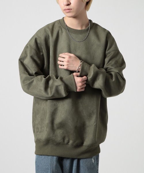 SETUP7（セットアップセブン）の「【SETUP7】Vintage Oversize Sweater ヴィンテージオーバーサイズスウェット KNF037 ※（スウェット・メンズ・パープル/ピンク/ブラック/カーキ/アイボリー・XL/L/2XL/M）」の22枚目の写真