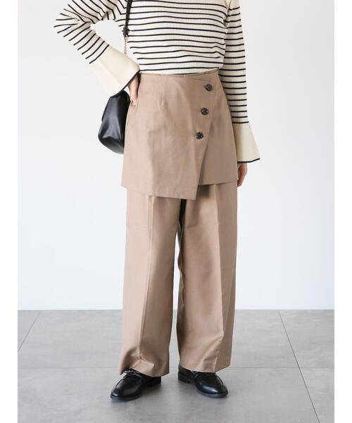 Te chichi TERRASSE（テチチテラス）の「2WAYスカートセットパンツ（その他パンツ・レディース・ブラック/ベージュ/ネイビー・F）」の3枚目の写真