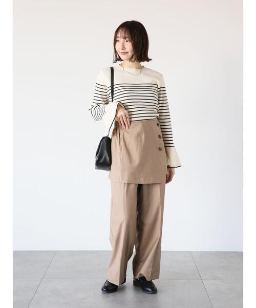 Te chichi TERRASSE（テチチテラス）の「2WAYスカートセットパンツ（その他パンツ・レディース・ブラック/ベージュ/ネイビー・F）」の6枚目の写真
