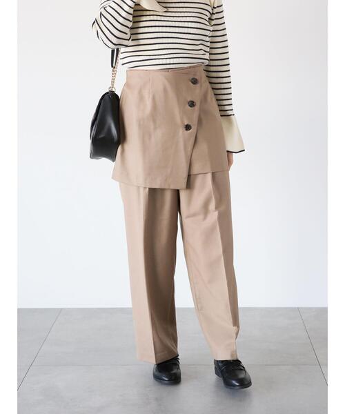 Te chichi TERRASSE（テチチテラス）の「2WAYスカートセットパンツ（その他パンツ・レディース・ブラック/ベージュ/ネイビー・F）」の7枚目の写真