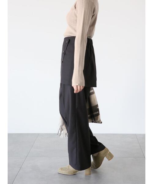 Te chichi TERRASSE（テチチテラス）の「2WAYスカートセットパンツ（その他パンツ・レディース・ブラック/ベージュ/ネイビー・F）」の12枚目の写真