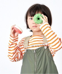 MAKE YOUR DAY（メイクユアデイ）の「ボーダーラクガキ長袖Tシャツ■80～140cm（Tシャツ/カットソー・キッズ）」