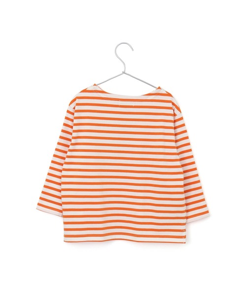 MAKE YOUR DAY（メイクユアデイ）の「ボーダーラクガキ長袖Tシャツ■80～140cm（Tシャツ/カットソー・キッズ・グリーン/イエロー/オレンジ・140/90/110/100/120/130/80）」の9枚目の写真