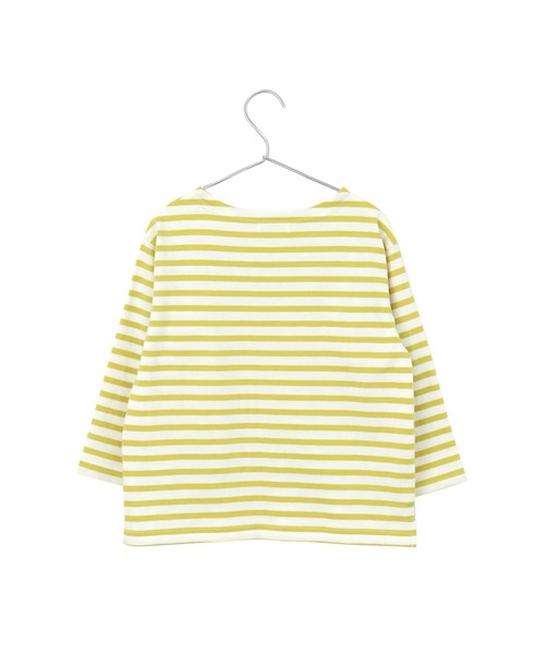 MAKE YOUR DAY（メイクユアデイ）の「ボーダーラクガキ長袖Tシャツ■80～140cm（Tシャツ/カットソー・キッズ・グリーン/イエロー/オレンジ・140/90/110/100/120/130/80）」の7枚目の写真