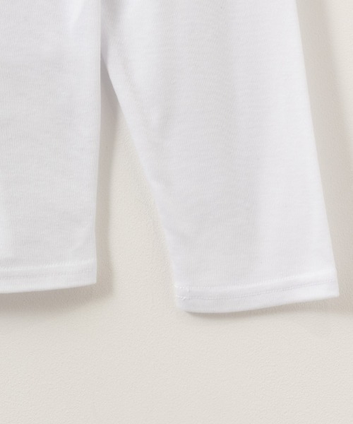 NAVY（ネイビー）の「NAVY 無地スムースモックネック ソフトタッチ長袖Tシャツ（Tシャツ/カットソー・メンズ・ホワイト/グレイッシュベージュ/ブラック/チャコールグレー/キャメル・XXL/S/M/XL/L）」の8枚目の写真