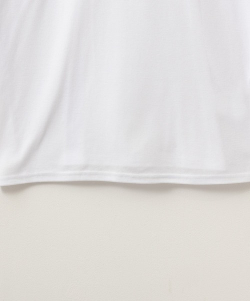 NAVY（ネイビー）の「NAVY 無地スムースモックネック ソフトタッチ長袖Tシャツ（Tシャツ/カットソー・メンズ・ホワイト/グレイッシュベージュ/ブラック/チャコールグレー/キャメル・XXL/S/M/XL/L）」の9枚目の写真