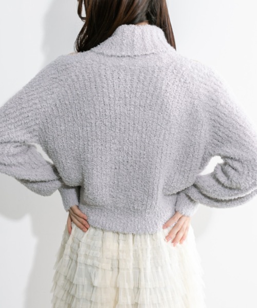 OLIVE des OLIVE(オリーブデオリーブ)の「肌見せタートルニット 1032050450(ニット/セーター・レディース・アイボリー/ブルー/ライトグレー・FREE)」の15枚目の写真