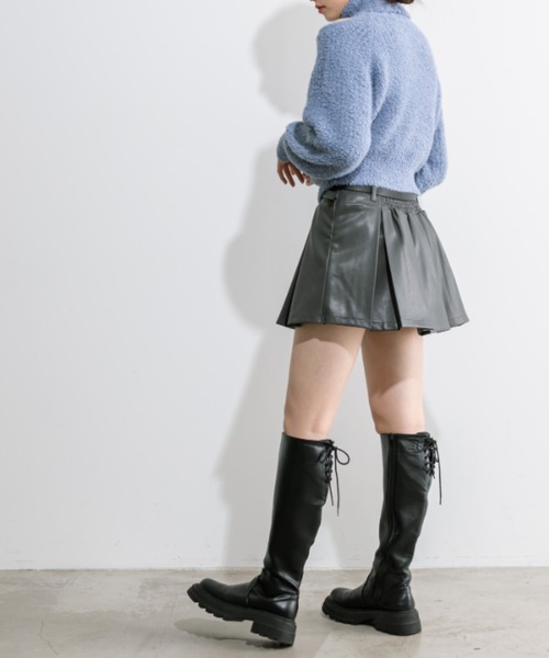 OLIVE des OLIVE(オリーブデオリーブ)の「肌見せタートルニット 1032050450(ニット/セーター・レディース・アイボリー/ブルー/ライトグレー・FREE)」の17枚目の写真