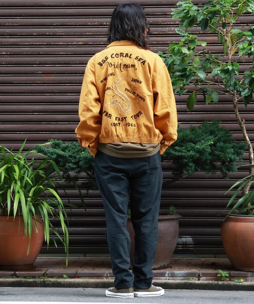 KRIFF MAYER（クリフメイヤー）の「スーベニアベトジャン（ミリタリージャケット・メンズ・マスタード/チャコール/カーキ/ダークブルー・X-LARGE/LARGE/MEDIUM）」の15枚目の写真