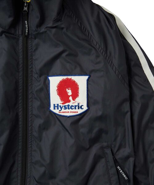 HYSTERIC GLAMOUR(ヒステリックグラマー)の「GLAMOUR POWERワッペン スタンドカラーブルゾン(ブルゾン・レディース・ブルー/ブラック/ピンク・SMALL/MEDIUM)」の4枚目の写真