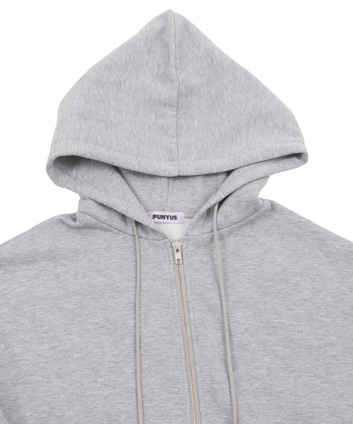 PUNYUS（プニュズ）の「裏起毛スーパービッグジップパーカー（パーカー・レディース・ブラック/杢グレー・4/3/2）」の12枚目の写真
