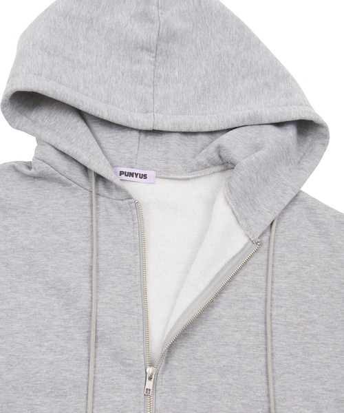 PUNYUS（プニュズ）の「裏起毛スーパービッグジップパーカー（パーカー・レディース・ブラック/杢グレー・4/3/2）」の13枚目の写真
