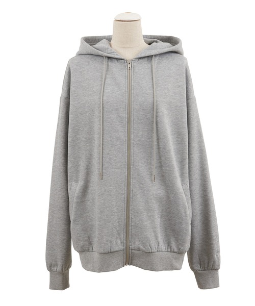 PUNYUS（プニュズ）の「裏起毛スーパービッグジップパーカー（パーカー・レディース・ブラック/杢グレー・4/3/2）」の11枚目の写真