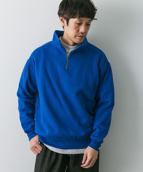 URBAN RESEARCH DOORS（アーバンリサーチドアーズ）の「コットン裏起毛ハーフジップスウェット（スウェット・メンズ・グレー系その他/ブラック/ブルー・MEDIUM/X-LARGE/LARGE）」の20枚目の写真