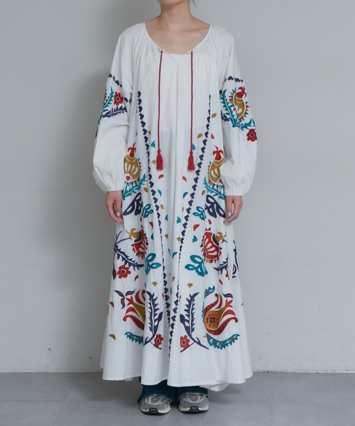 【新品】CIAOPANICTYPY【india】カラフル刺繍ワンピース　完売品 CIAOPANIC TYPY（チャオパニックティピー）の「【india