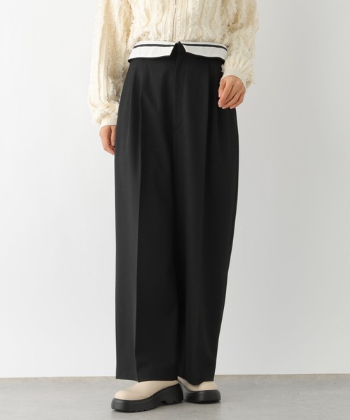 LEPSIM（レプシィム）の「折り返しスラックスパンツ　987507（スラックス・レディース・トップグレー/ブラック・MEDIUM/LARGE）」の12枚目の写真