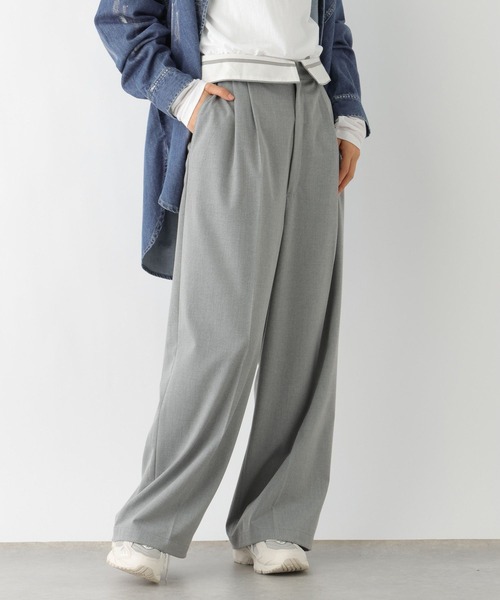 LEPSIM（レプシィム）の「折り返しスラックスパンツ　987507（スラックス・レディース・トップグレー/ブラック・MEDIUM/LARGE）」の19枚目の写真