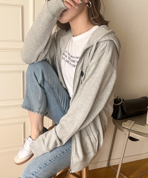 U.S. POLO ASSN.(ユーエスポロアッスン)の「U.S.POLO ASSN.フルジップパーカー(パーカー・レディース・ネイビー/ブラック/オフホワイト/グレー・M/L)」の12枚目の写真
