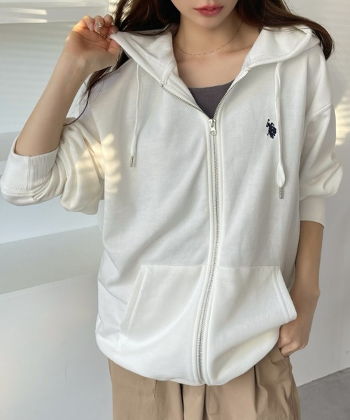 U.S. POLO ASSN.(ユーエスポロアッスン)の「U.S.POLO ASSN.フルジップパーカー(パーカー・レディース・ネイビー/ブラック/オフホワイト/グレー・M/L)」の16枚目の写真