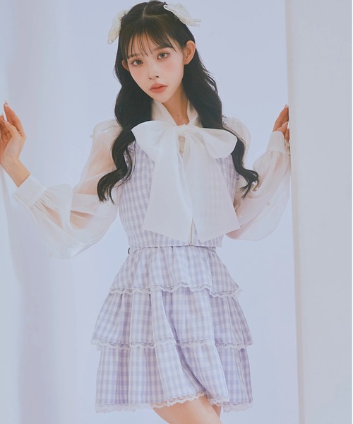 【セール】シアーパールブラウス（シャツ/ブラウス）｜Ank Rouge（アンクルージュ） 5,524円