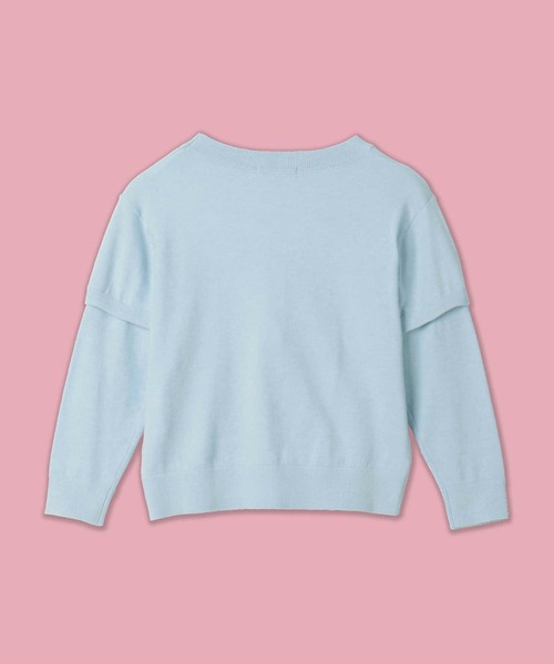 Right-on（ライトオン）の「【VIVIAN BLUE】３Ｗａｙニットカーディガン（カーディガン/ボレロ・キッズ・ライム/ブルー・150/140/130/120）」の21枚目の写真