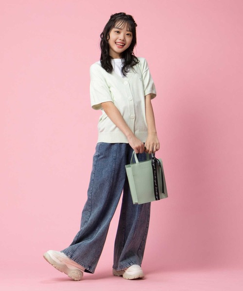 Right-on（ライトオン）の「【VIVIAN BLUE】３Ｗａｙニットカーディガン（カーディガン/ボレロ・キッズ・ライム/ブルー・150/140/130/120）」の11枚目の写真