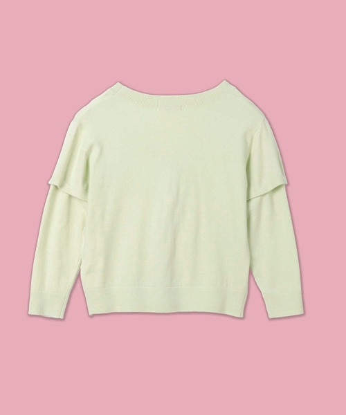 Right-on（ライトオン）の「【VIVIAN BLUE】３Ｗａｙニットカーディガン（カーディガン/ボレロ・キッズ・ライム/ブルー・150/140/130/120）」の19枚目の写真