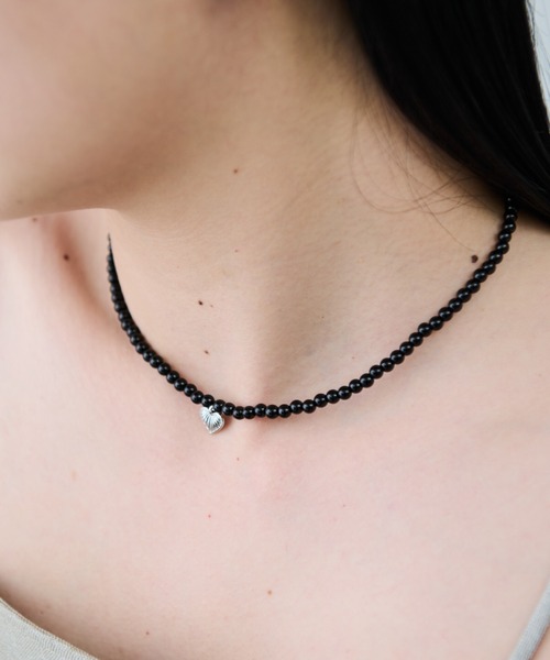 Aunt Marie's(アントマリーズ)の「ビジューハートチョーカー(チョーカー・レディース・ブラック/アイボリー・FREE)」の7枚目の写真