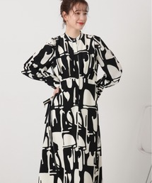 N.(N. Natural Beauty Basic) | ◆【S Size Line】アートプリントワンピース(ワンピース)