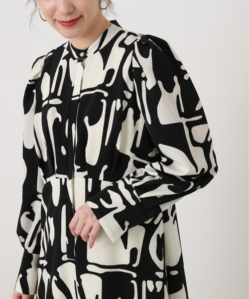 N.(N. Natural Beauty Basic)(エヌエヌナチュラルビューティーベーシック)の「◆【S Size Line】アートプリントワンピース(ワンピース・レディース・ベージュ系その他/ブラック系その他・SMALL/MEDIUM)」の13枚目の写真