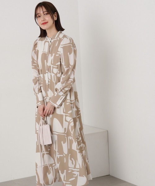 N.(N. Natural Beauty Basic)(エヌエヌナチュラルビューティーベーシック)の「◆【S Size Line】アートプリントワンピース(ワンピース・レディース・ベージュ系その他/ブラック系その他・SMALL/MEDIUM)」の17枚目の写真