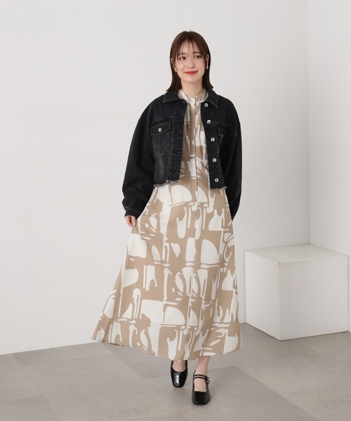 N.(N. Natural Beauty Basic)(エヌエヌナチュラルビューティーベーシック)の「◆【S Size Line】アートプリントワンピース(ワンピース・レディース・ベージュ系その他/ブラック系その他・SMALL/MEDIUM)」の19枚目の写真