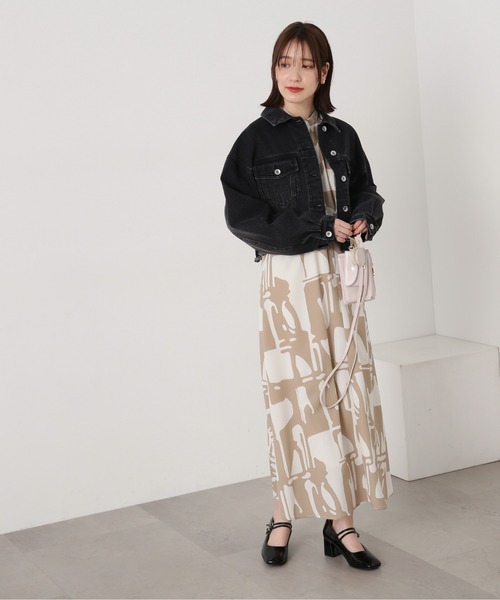 N.(N. Natural Beauty Basic)(エヌエヌナチュラルビューティーベーシック)の「◆【S Size Line】アートプリントワンピース(ワンピース・レディース・ベージュ系その他/ブラック系その他・SMALL/MEDIUM)」の20枚目の写真