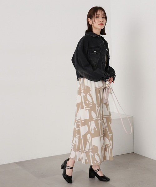 N.(N. Natural Beauty Basic)(エヌエヌナチュラルビューティーベーシック)の「◆【S Size Line】アートプリントワンピース(ワンピース・レディース・ベージュ系その他/ブラック系その他・SMALL/MEDIUM)」の21枚目の写真