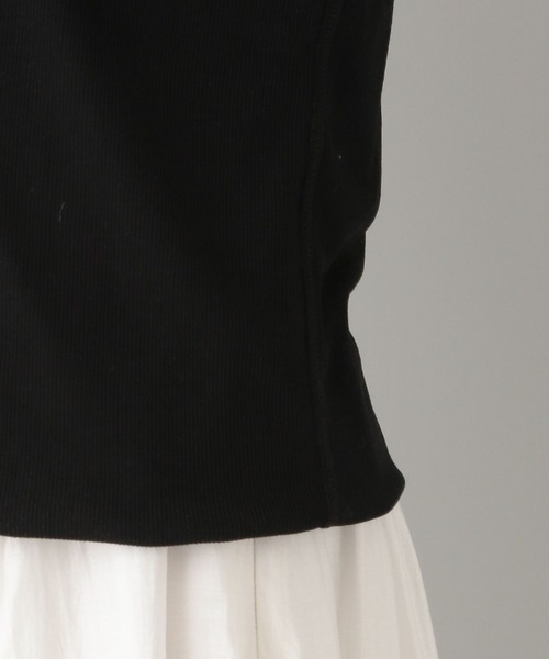 A part by（アパートバイ）の「2WAYレイヤードプルオーバー_長袖（Tシャツ/カットソー・レディース・ブラック/ライトベージュ・FREE）」の6枚目の写真