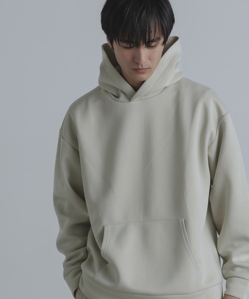 NANO universe(ナノユニバース)の「ボンディングリラックスフーディー(パーカー・メンズ・ブラック/ライトグレー/カーキ・M/L)」の13枚目の写真