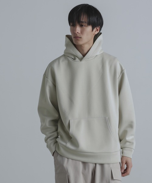 NANO universe(ナノユニバース)の「ボンディングリラックスフーディー(パーカー・メンズ・ブラック/ライトグレー/カーキ・M/L)」の15枚目の写真